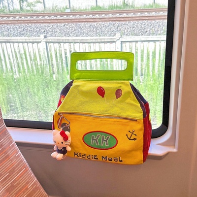 旅行收纳二合一！kt便携式大容量旅行袋2026超火帆布包可套拉杆箱