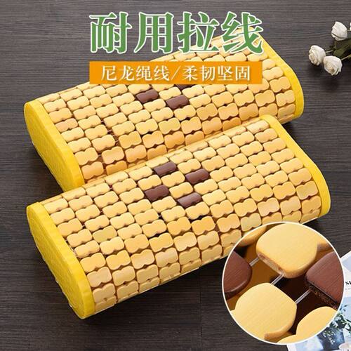 夏天空心凉枕头竹编凉枕成人麻将粒护颈椎学生夏季爽单人凉席枕