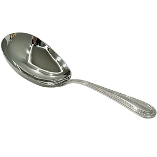 厨森林304不锈钢盛汤勺短柄家用高档大粥勺汤勺稀饭勺西餐厅酒店