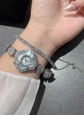 BCBG新品幸运四叶草腕表满钻ins风精美女学生女友生日表白礼盒F66