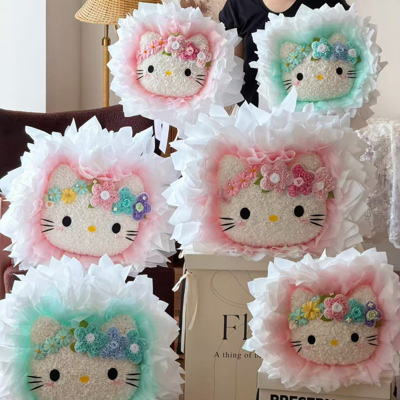 永生花哈喽Kitty猫立体花束礼物