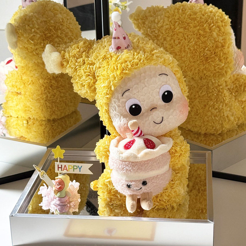 生日礼物永生花饼饼狗星宝宝