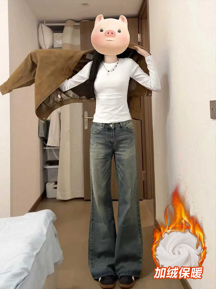 白色内搭打底衫上衣长袖女秋冬季紧身修身正肩t恤显瘦加绒可外穿