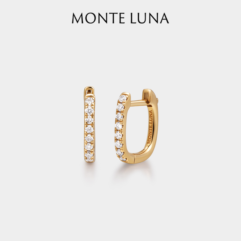 MonteLuna登山扣排钻耳环