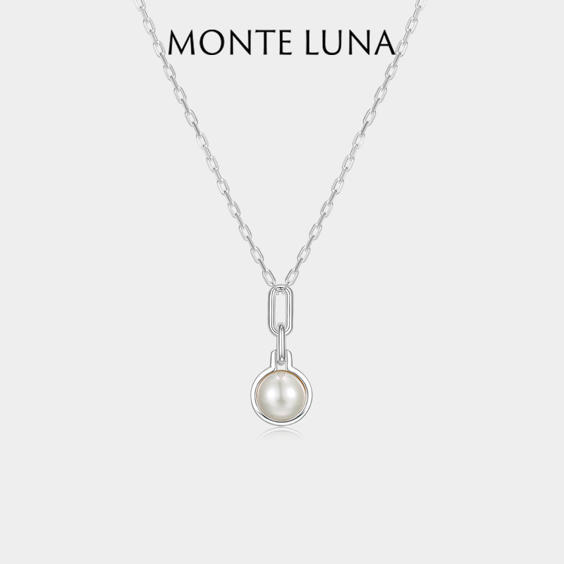 MonteLuna大颗淡水马贝珍珠项链