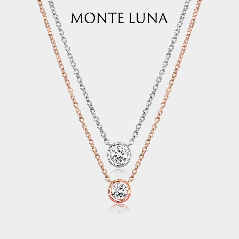 MonteLuna幸福泡泡钻石吊坠项链