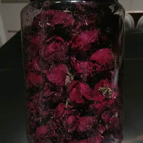试品客农科院云南墨红玫瑰大罐玫瑰花干精选大朵冻干新花玫瑰花