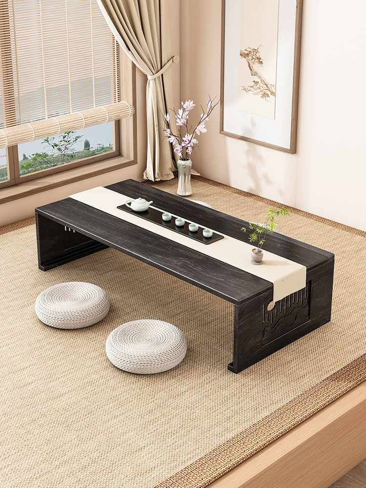 茶几飘窗桌中式实木榻榻米小桌子家用可折叠炕桌窗台阳台矮桌茶桌