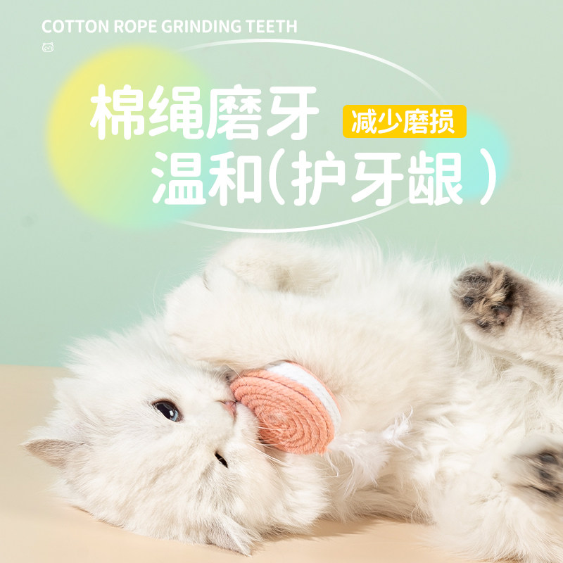 速发猫玩具球自嗨解闷砂响球逗屑棒羽毛成幼猫磨牙耐咬不掉猫猫咪