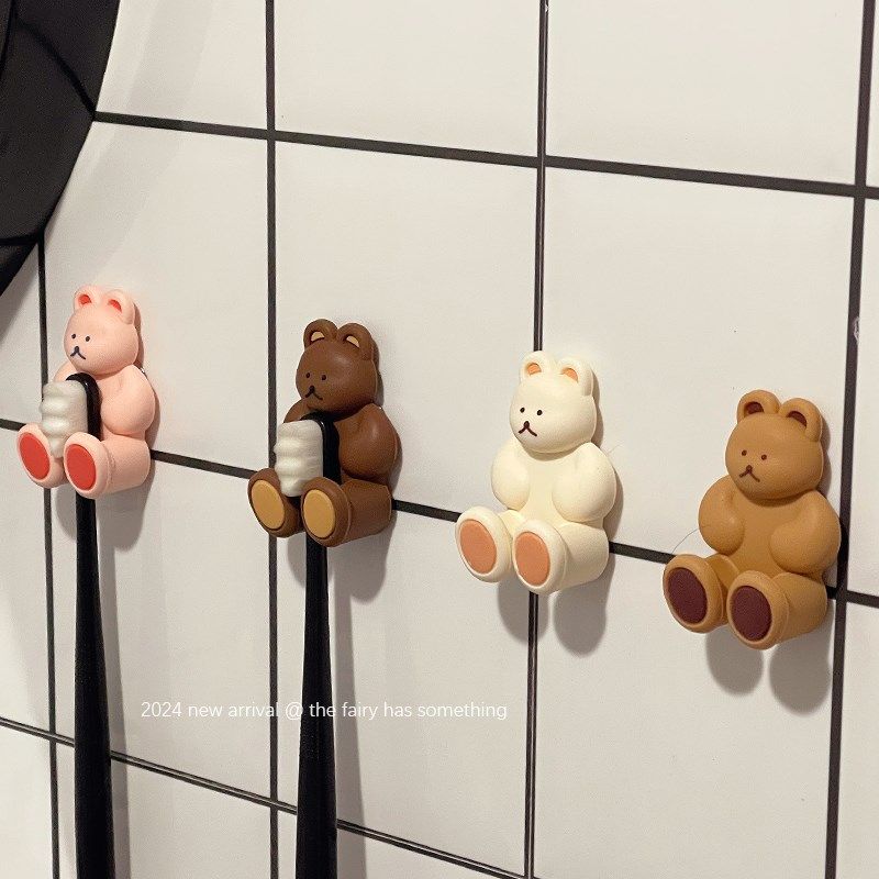 速发可架牙刷置物架生挂式免打孔家用卫壁间浴室高颜值吸盘式牙具