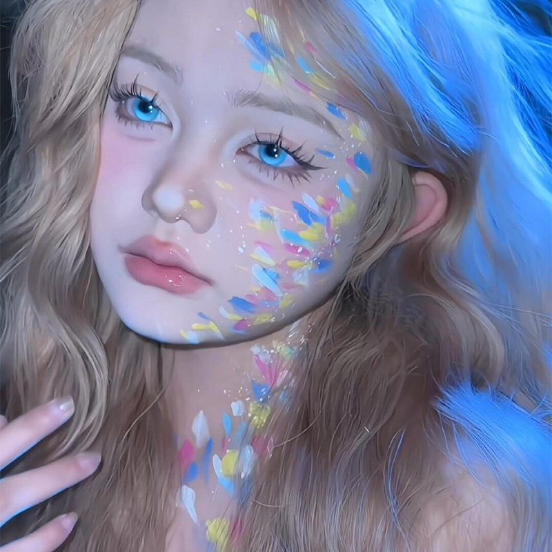 速发脸部彩绘颜料面部油彩水彩性人体溶绘颜料儿童无毒速干