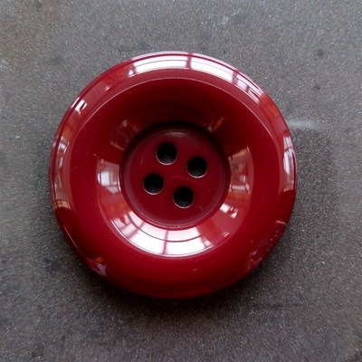 速发红色大衣扣子纽色百搭圆边四眼色红扣深红暗毛呢