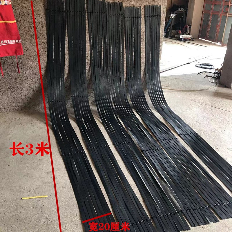速发黑新竹饰竹排竹编制室内婚庆装片道具手工竹条长米宽2厘色款