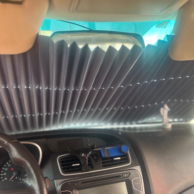速发汽车遮挡自帘风缩遮动防晒隔热前挡伸玻璃遮光板车载神器拉伸