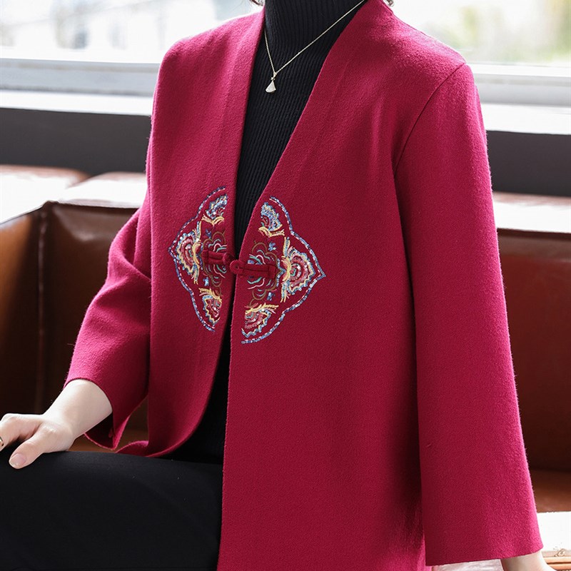 速发秋025新款妈妈春装外套气婆婆婚宴礼服中老年洋喜2冬季短款上