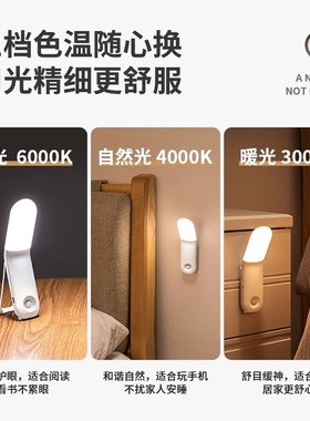 现货速发学生宿舍学习床上书桌面磁吸阅读台灯摆件小夜灯开学神器