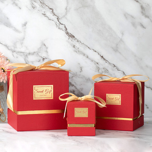 速发2024新款盒礼盒装个性创意中盒婚礼纸式礼手礼盒伴物礼品盒子