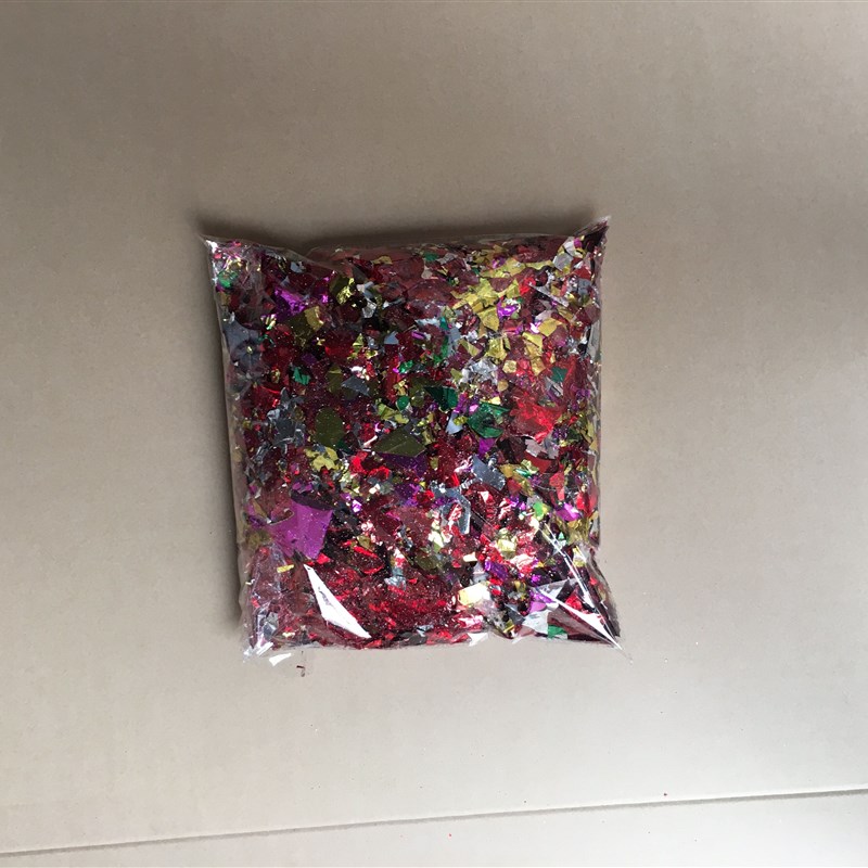 速发结婚手抛花填彩色光电闪光碎纸碎片亮动撒金蛋撒充物活片用品