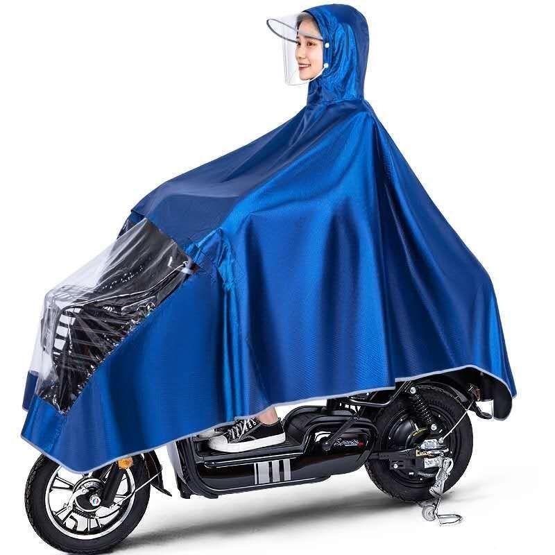 现货速发雨衣电动车自行车单人男士面罩成人加厚加大雨骑行雨披雨