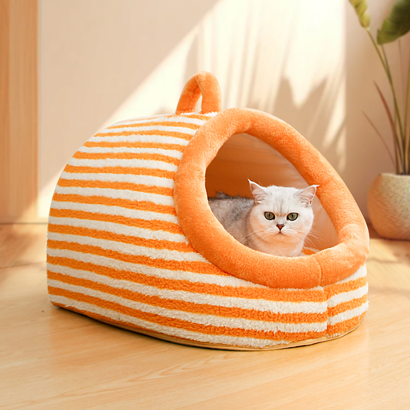 速发猫窝冬房保暖冬天封闭式猫咪床子猫屋安全感狗窝四季保暖季屋