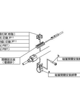 磁性开关 D-M9B N绑带安装码 BJ6-010S BJ6-016S BJ5-1 BJ4-1支架