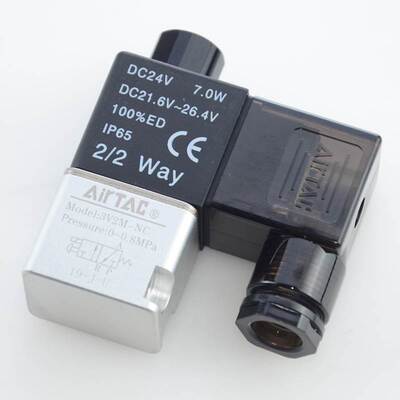 AirTAC亚德客电磁阀3V2MNCB系列 原装工业气动元件 DC24V
