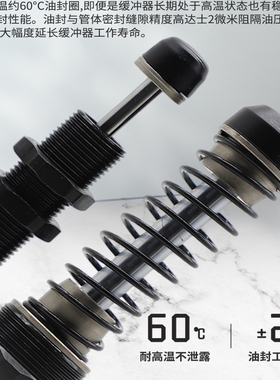 亚德客油压缓冲器阻尼器ACA0806/ACJ1007/1210/1412/2020-1-2-3-N