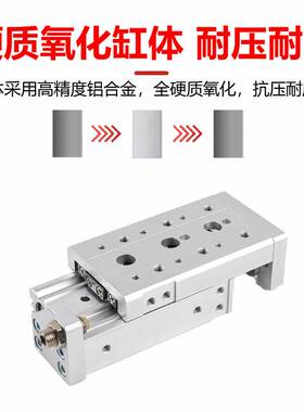 AIRTAC亚德客精密双轴滑台气缸HLS/HLSL6*10X20X30X40X50SA/AS/AF