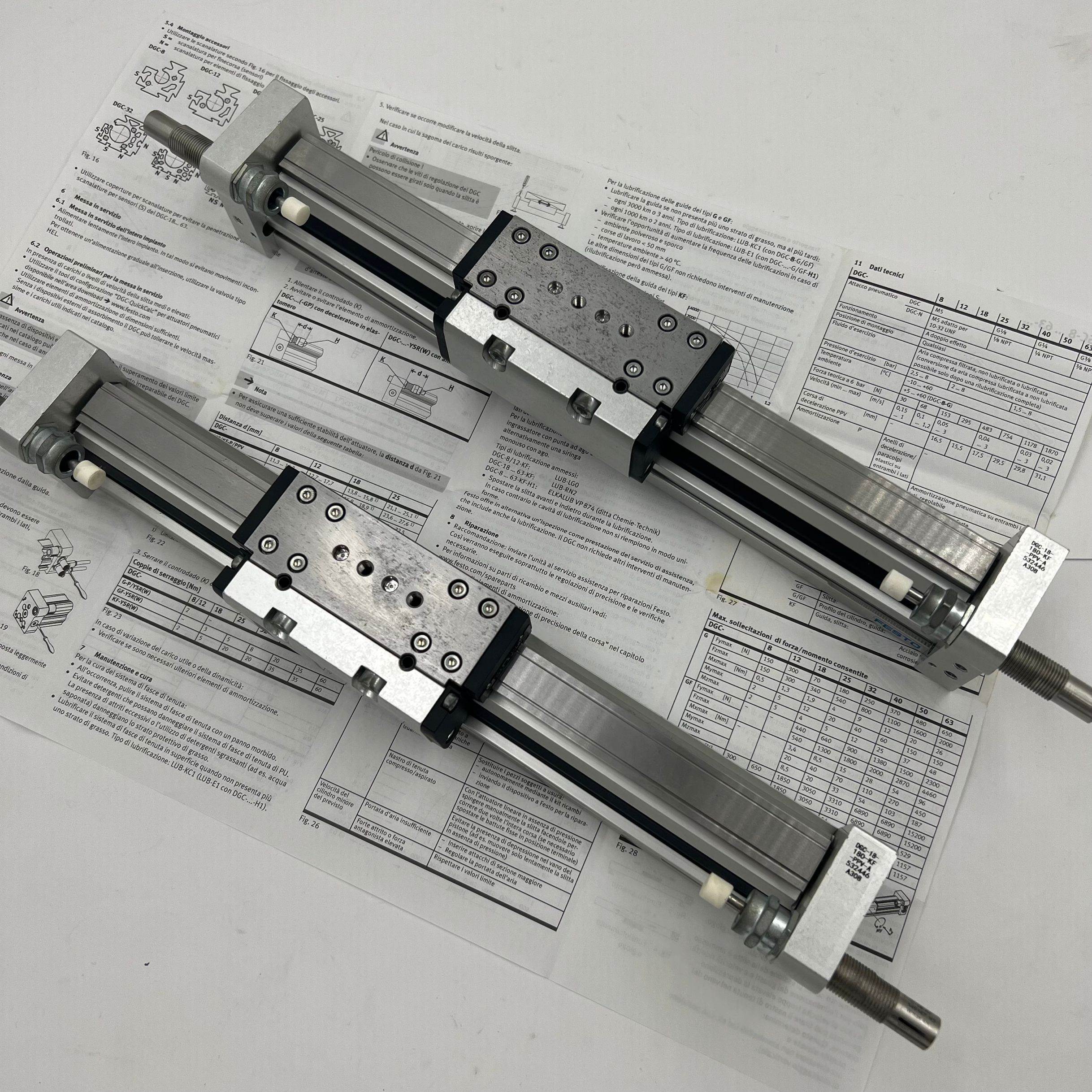 FESTO费斯托 DGC-G-32-500-750-1000-1500-2200-KF-PPV-A无杆气缸