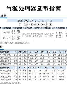 SDR200-06/08原装调压减压阀SDR20006JN 200081 SDR200061