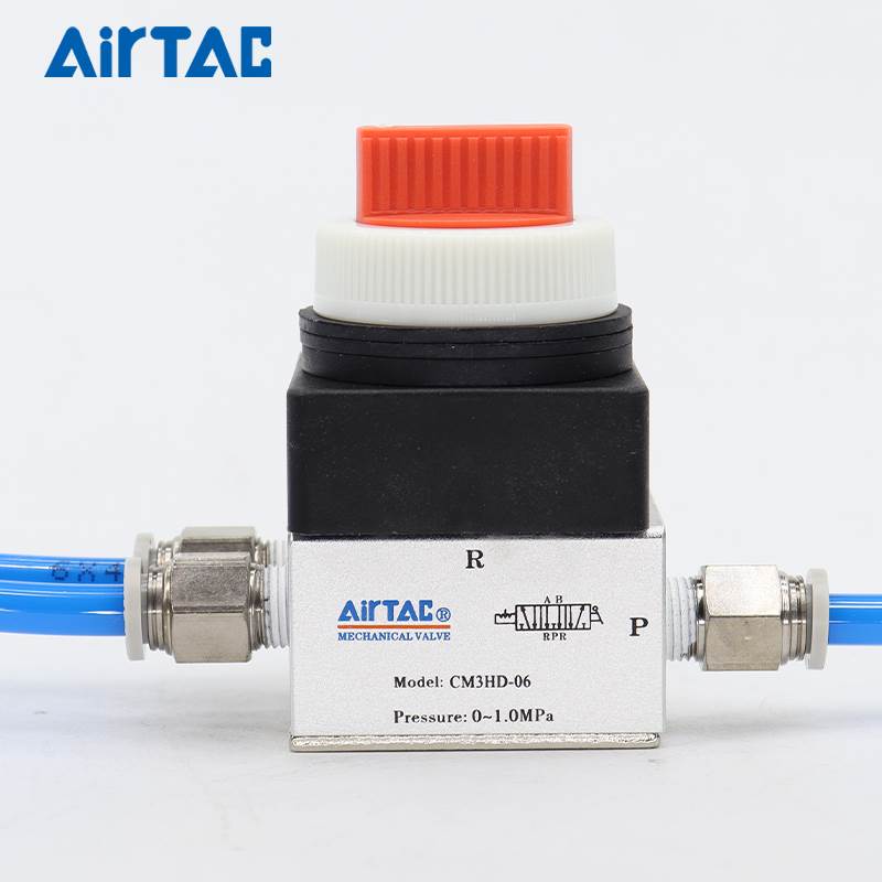 原装亚德客机械阀手动阀CM3HD-05/06/08双动选择型三位五通气阀