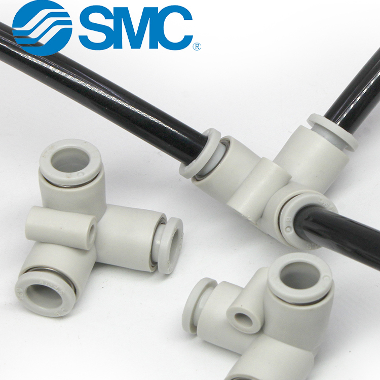 SMC气动KQ2D垂直三通气管接头KQ2D04-06-08-10-12-00A软管快接头