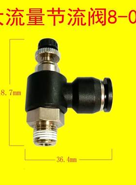 机械手用 SL8-01 大流量节流阀 AS3201F-01-08S 调节阀 调速阀