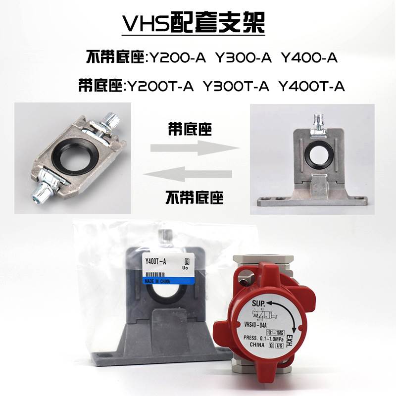 SMC气源残压释放阀VHS20-02A-01A/VHS30-03A/VHS40-04A空气释压阀