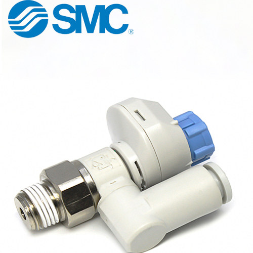 SMC带刻度调节阀AS1301/2311FS-01-02-06-08节流阀万向带锁调速阀