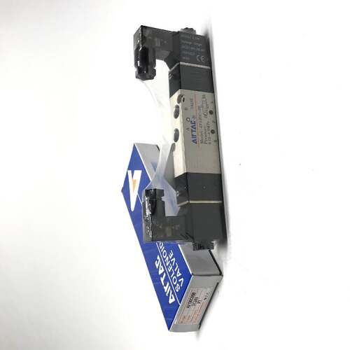 原装正品亚德客4V130C-06B双电控线圈中封停顿三位五通电磁气控阀