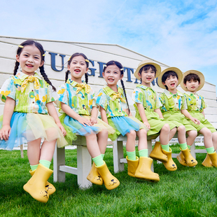 六一儿童表演服装小学生运动会啦啦队演出服幼儿园毕业照舞蹈班服