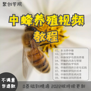 中蜂养殖视频教程技术大全教材书病敌害养蜂蜜蜂饲养加工方法全集