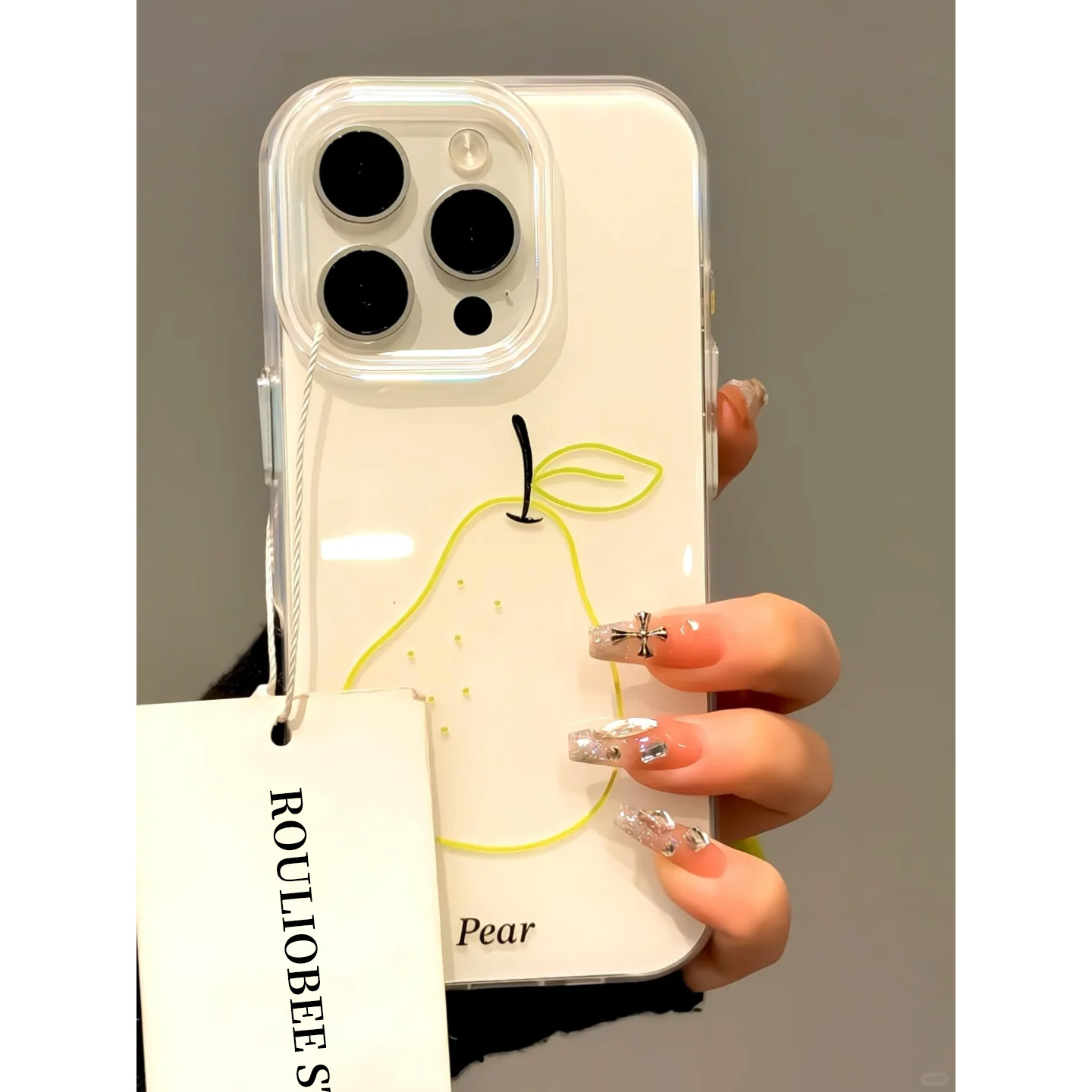 小众简约雪梨适用苹果16手机壳极简iphone15promax韩系ins风新款华为小米OPPO荣耀vivo16Pro保护套全包硬壳女