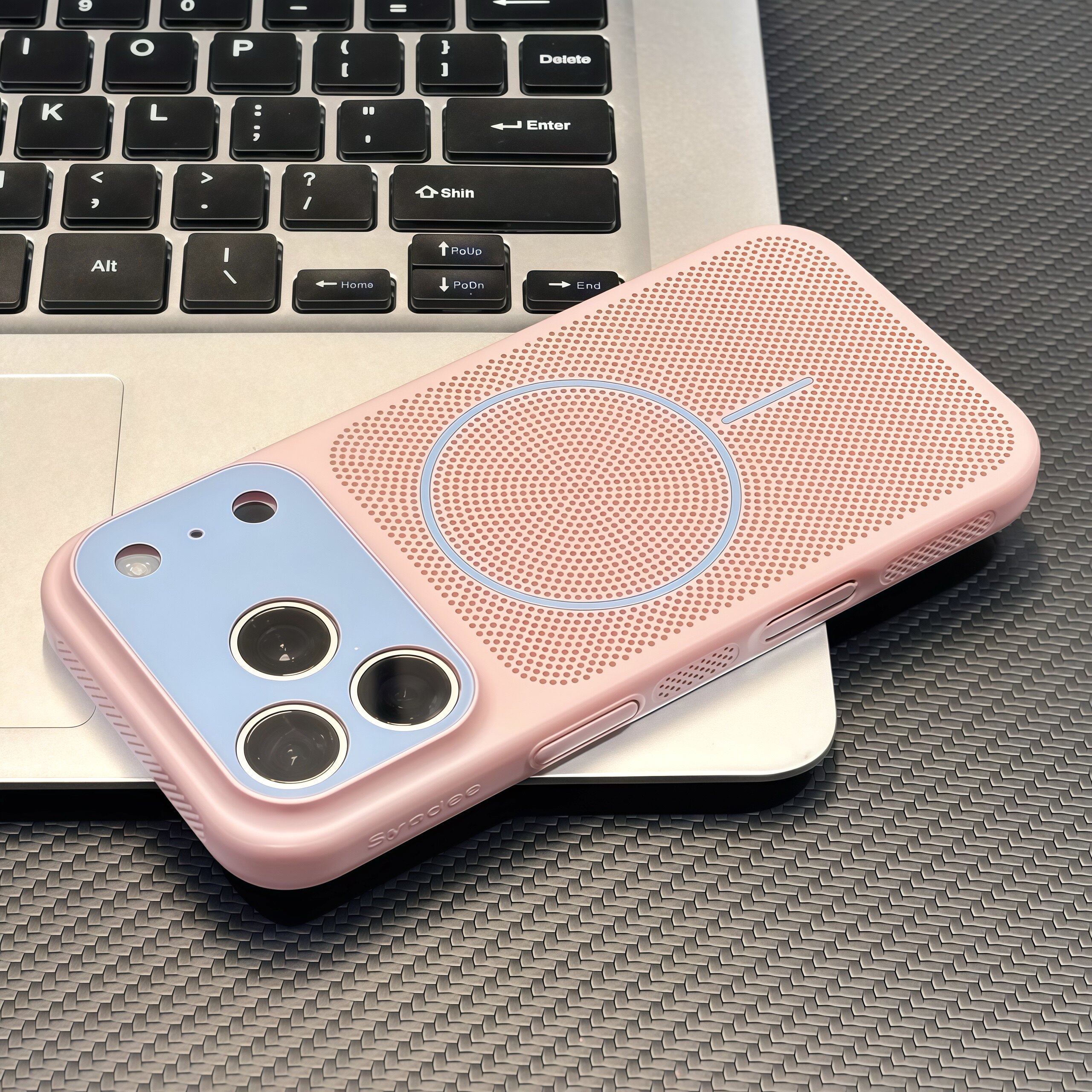 撞色秒变散热壳适用iPhone17promax苹果16Pro手机壳ins夏日超薄16ProMax新款12高级13男女14全包15防摔套Pro