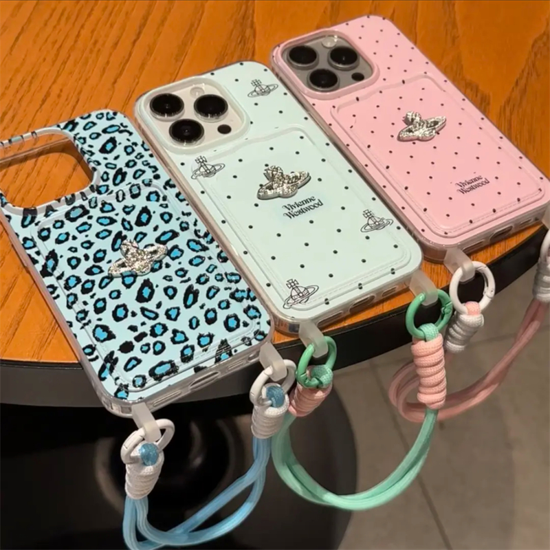 蓝豹纹ins立体闪钻星球卡包壳适用华为Pura70苹果15promax手机壳小米iPhone14防摔OPPOReno12荣耀200vivox100