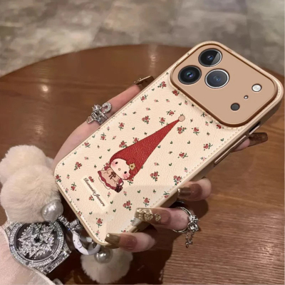 ins碎花凯蒂适用苹果17promax手机壳16pro华为mate70新款毛绒手链pura70防摔糖果气垫壳OPPOReno13/vivos20软