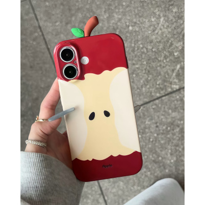 绿苹果核适用苹果15promax手机壳16pro华为mate60新款pura70菲林壳OPPOReno12/vivos19x100网红超火小米14套