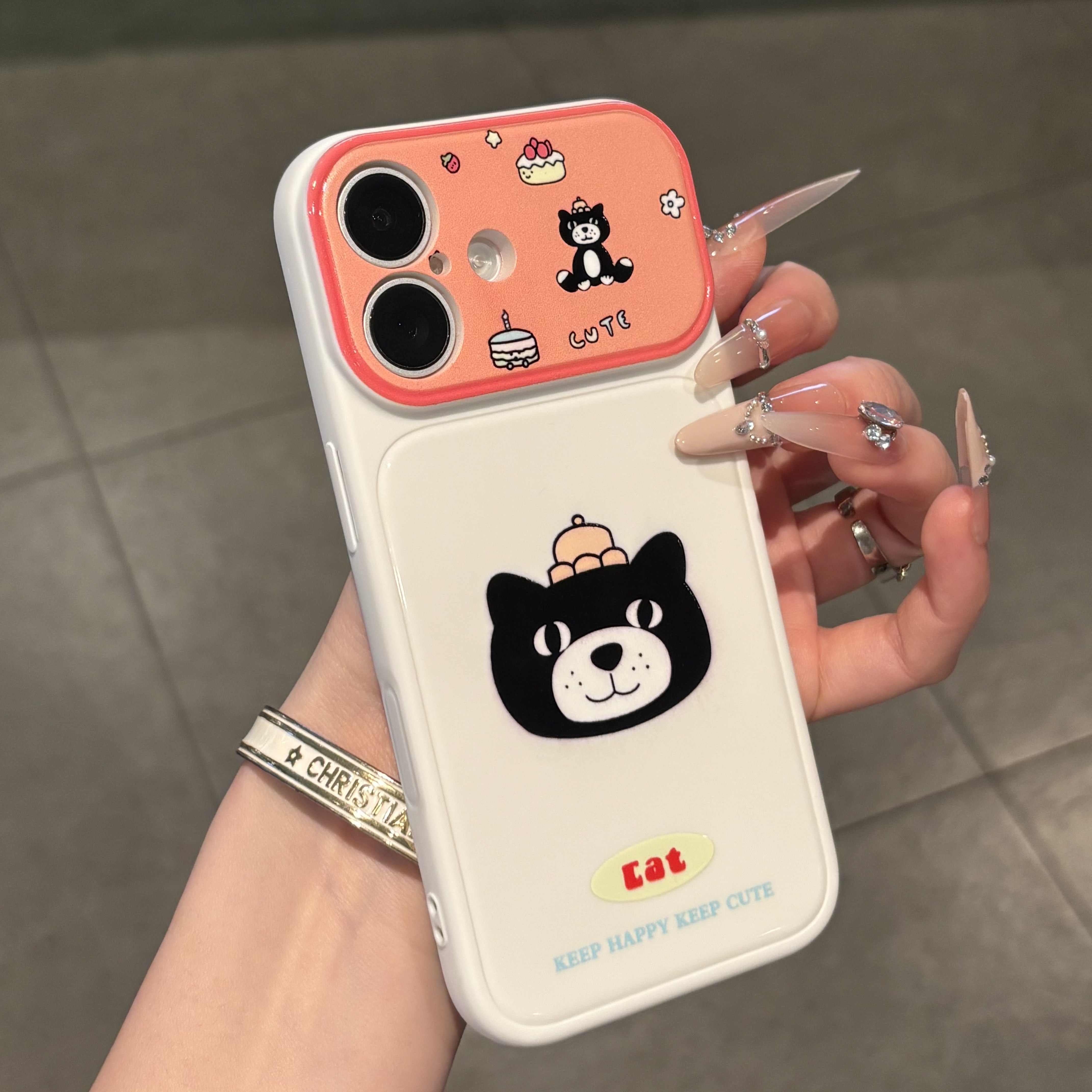 小狗企鹅猫咪适用iPhone17Promax撞色大视窗手机壳苹果16Pro新款柔彩圆边秒变保护套16plus情侣全包13/14防摔