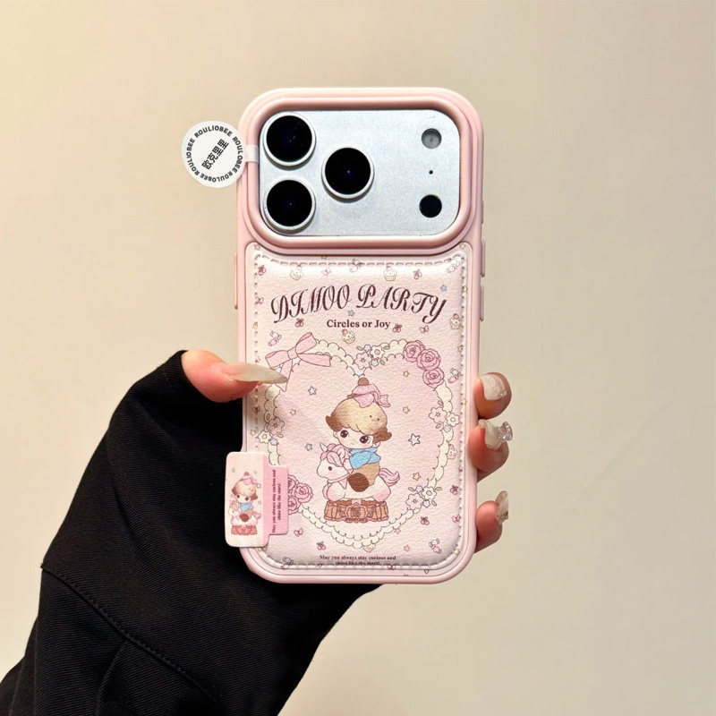 男孩小木马适用于iPhone17promax手机壳苹果17air新款可爱标签14/13硅胶大孔皮纹气囊16pro防摔保护套15plus