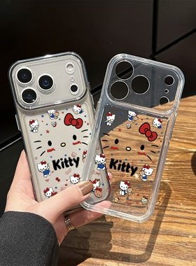 可爱kt猫咪适用苹果17promax手机壳iPhone16pro太空壳华为Mate70防摔OPPOReno13vivox200小米15硅胶荣耀300软