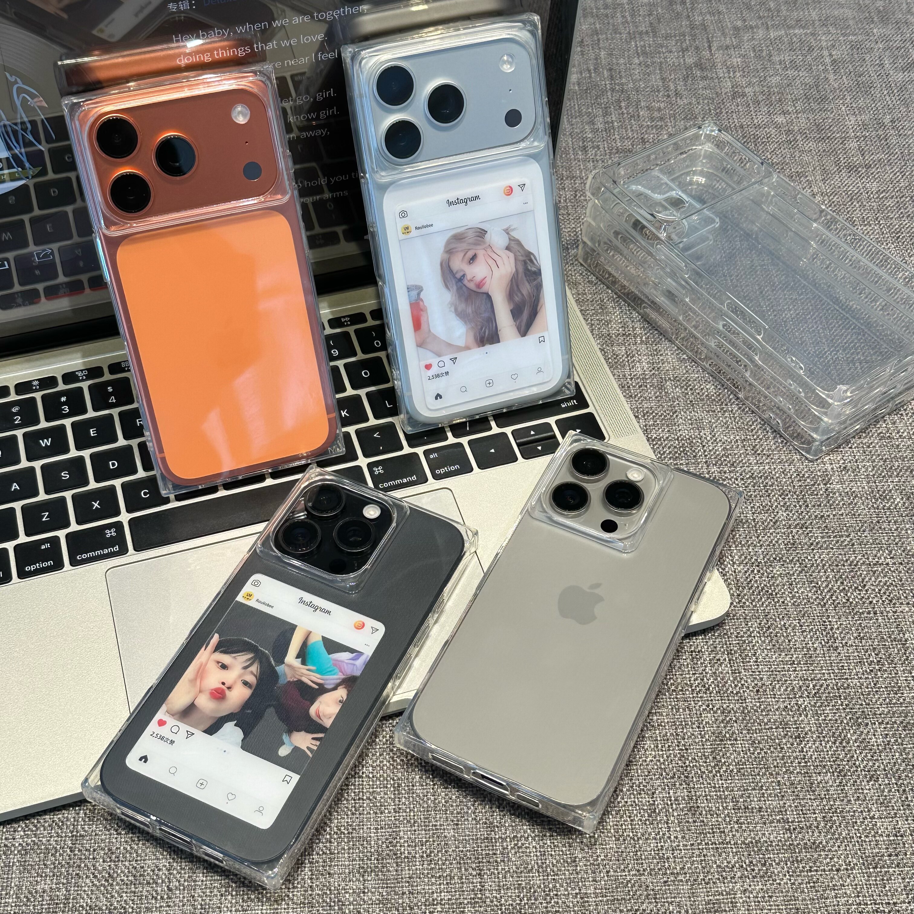【冰晶方块】不易发黄透明壳iphone16pro手机壳适用苹果17proMax简约高级感13全包12超薄防摔14保护套男女11