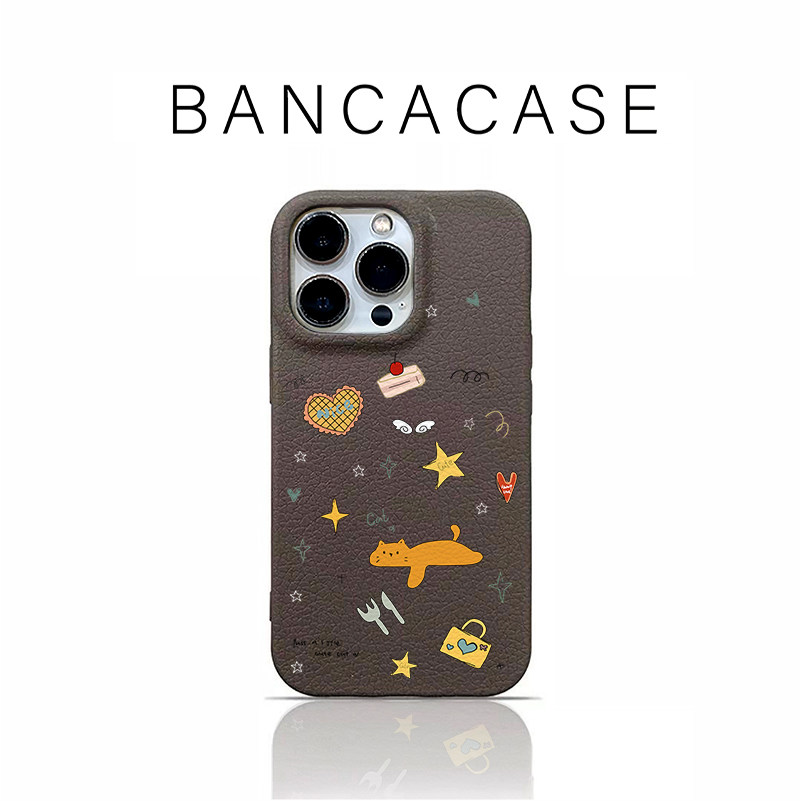 爱心蛋糕猫适用iPhone17promax苹果16pro手机壳华为Mate80新款高颜值皮纹荣耀500多色vivox300小米17Pro软壳