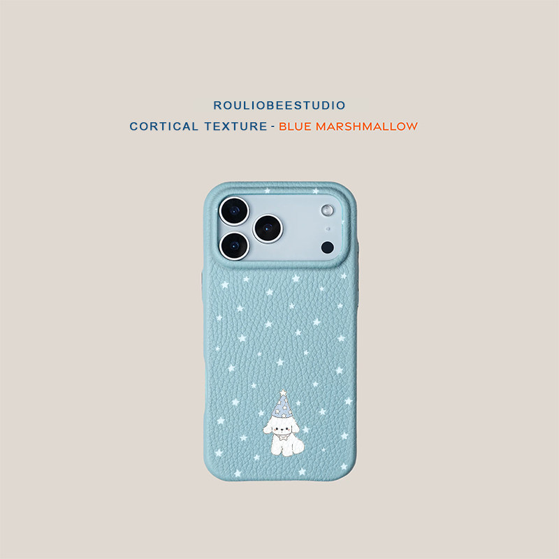 满屏星星小狗适用iPhone17promax苹果16pro手机壳华为Mate80新款高颜值皮纹荣耀500多色vivox300小米17Pro软