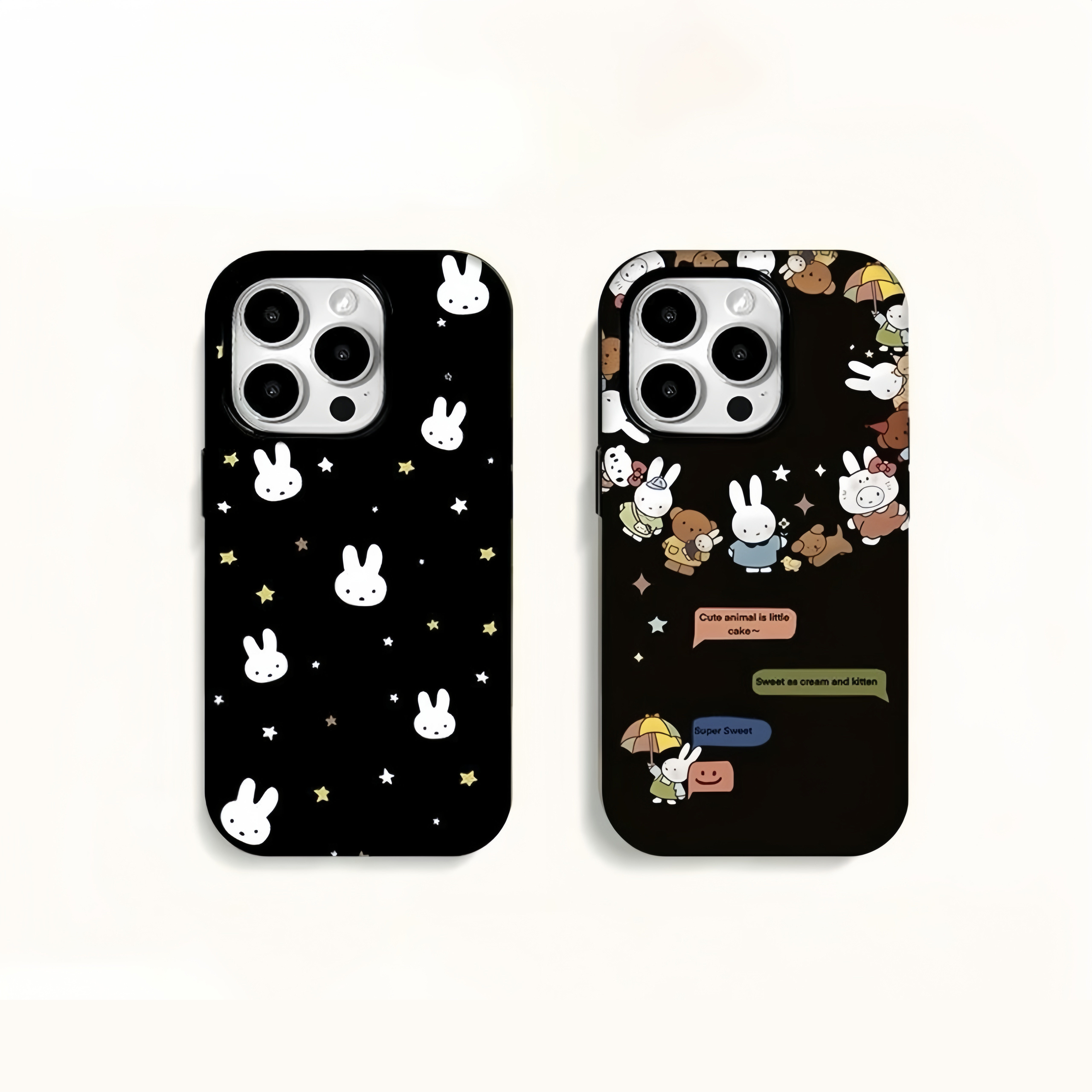 对话框米菲兔适用苹果16手机壳iPhone17promax卡通华为mate70荣耀vivox200菲林二合一OPPOReno13防摔套小米15